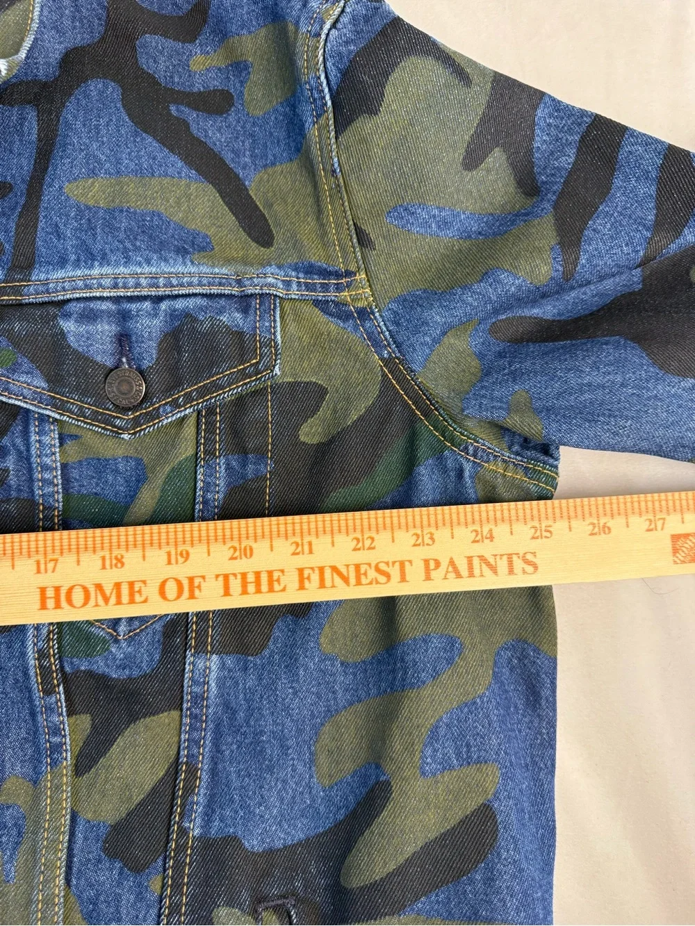 Levi's Big E Camo Denim Trucker Jacket